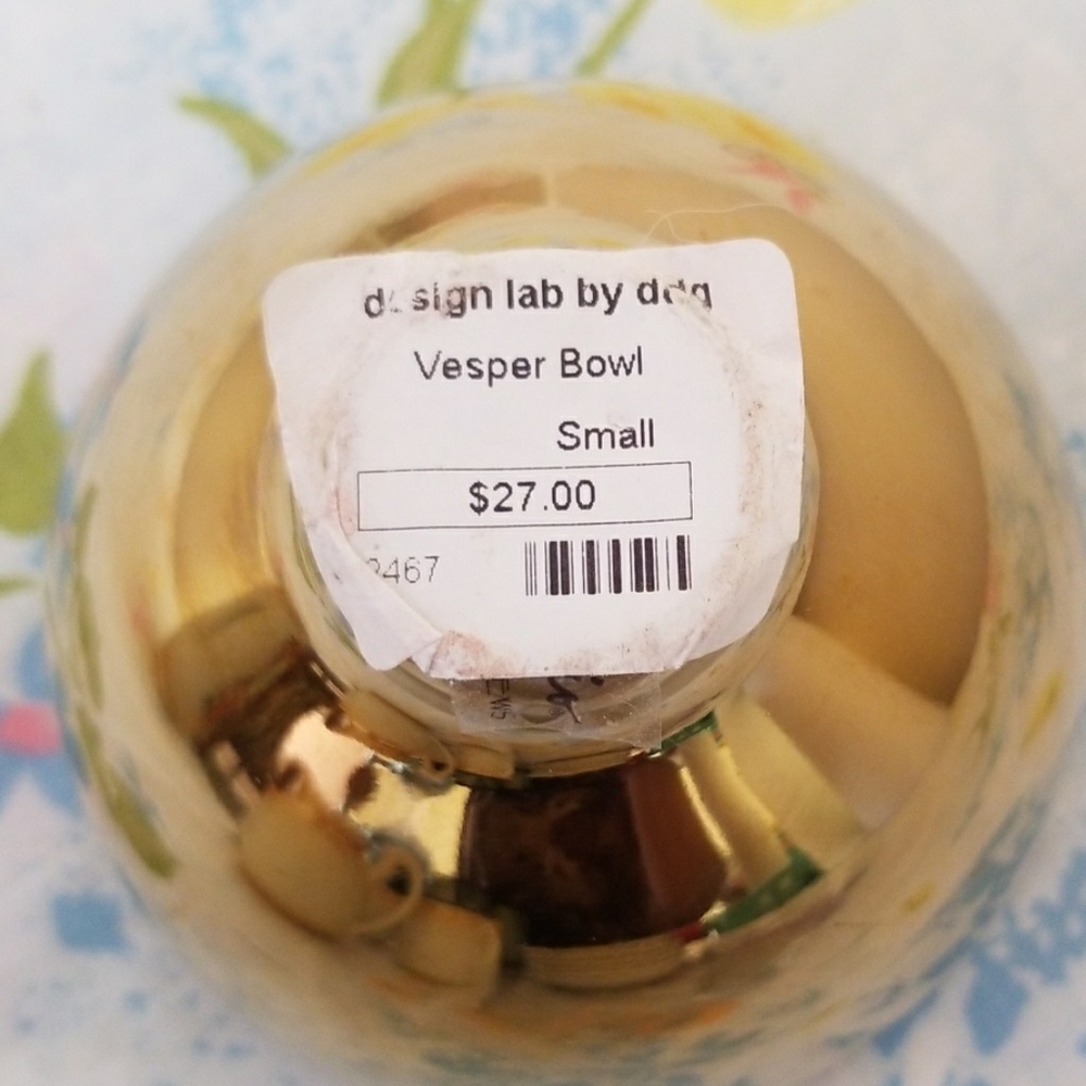 NWT Golden Vesper Bowl